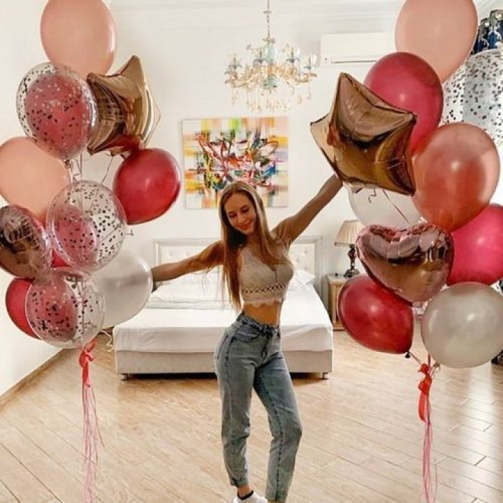 Фонтаны шаров "Селебрити" в Барнауле