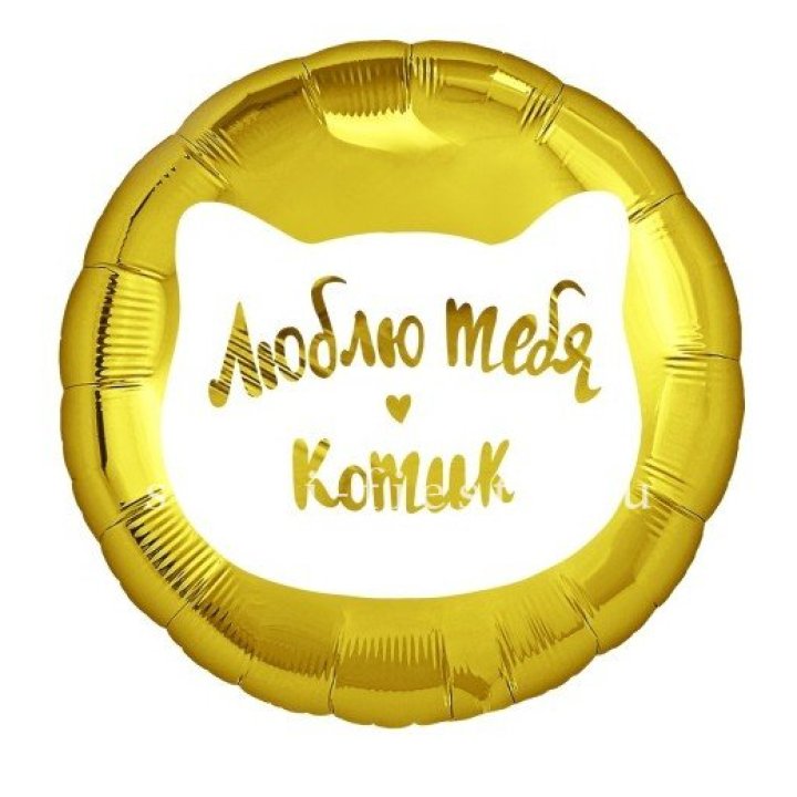 Фольгированный шар "Люблю тебя, Котик" в Барнауле