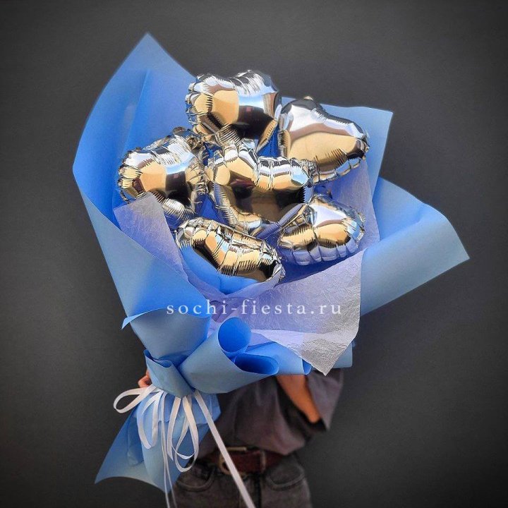 Букет из шаров сердец  №2 в Барнауле