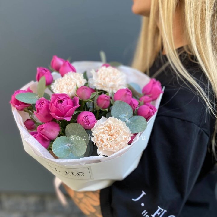 Букет с мисти бабблс №2 в Барнауле