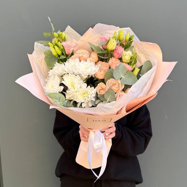 Букет "Персиковая нежность" в Барнауле