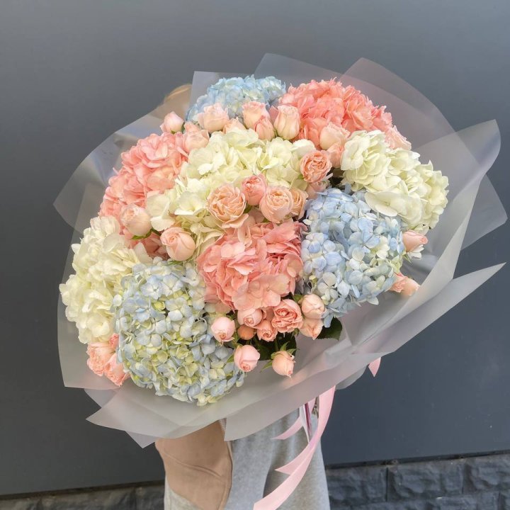 Дуо гортензии и бомбастик в Барнауле