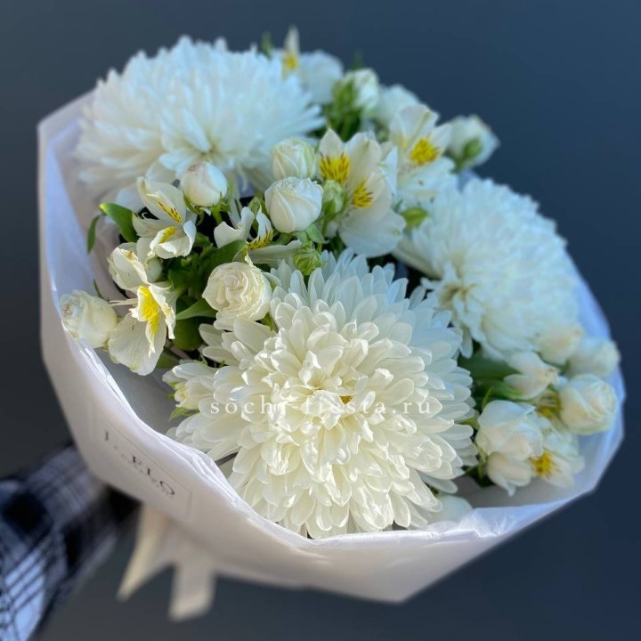 Букет из хризантем "Миранда" в Барнауле