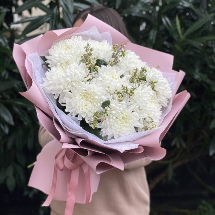 Букет хризантем №1 в Барнауле