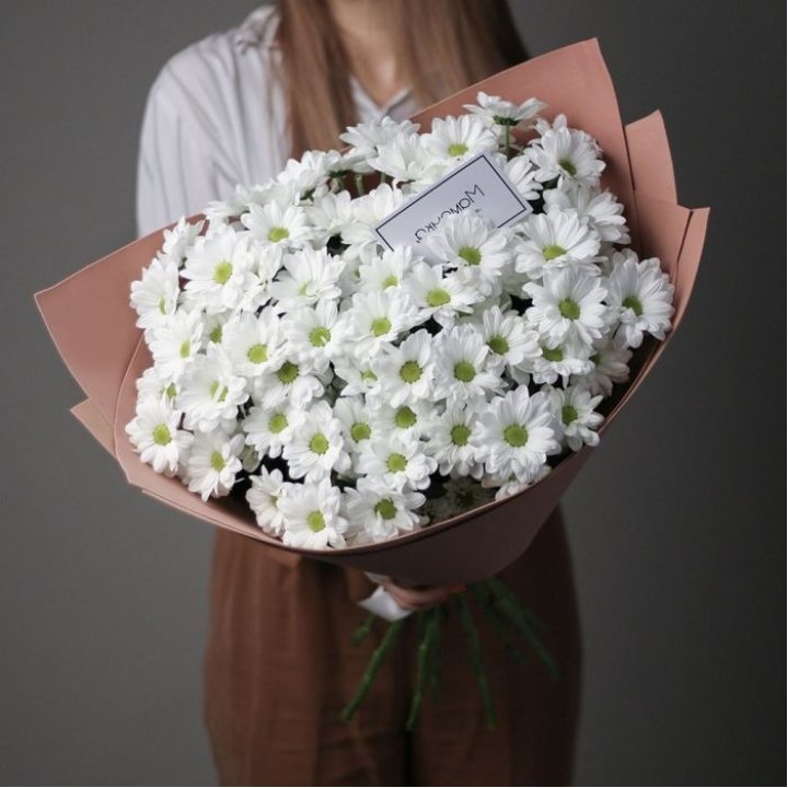 Хризантемы в крафте в Барнауле