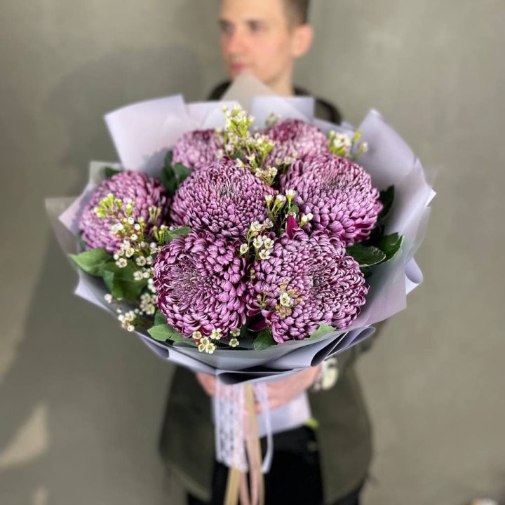 Букет хризантем "Палермо" в Барнауле
