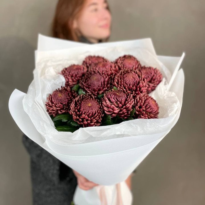 Букет хризантем "Касиопия" в Барнауле