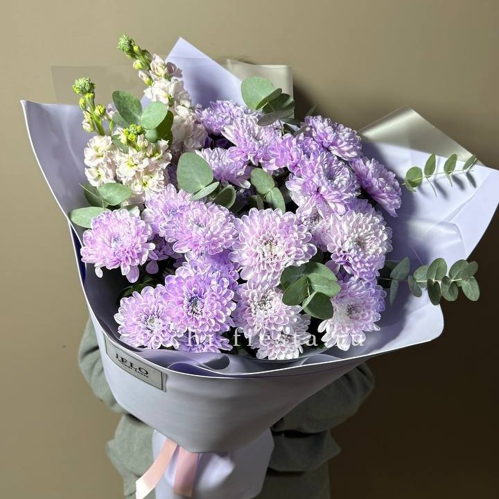 Дуо хризантема и маттиола в Барнауле