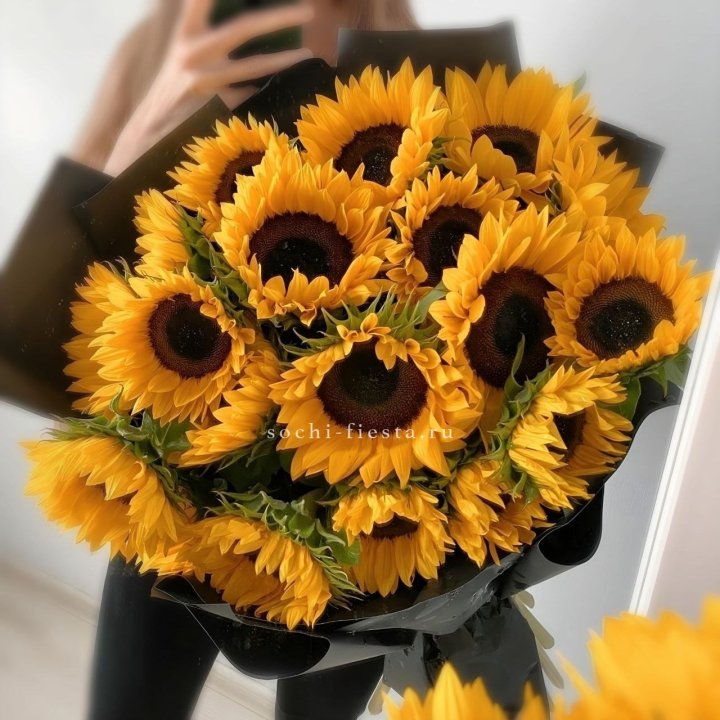 Букет подсолнухов "Гига" в Барнауле