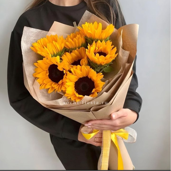 Букет из подсолнухов в Барнауле