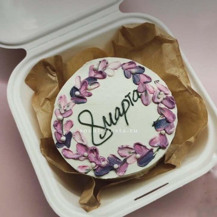 Бенто-торт "8 марта цветы"  в Барнауле