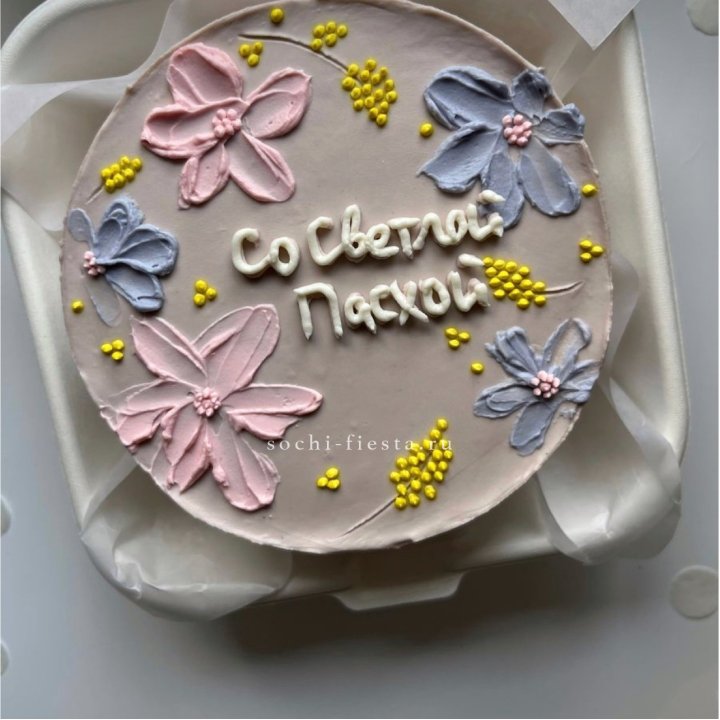 Бенто-торт "Светлой Пасхи" 3 в Барнауле