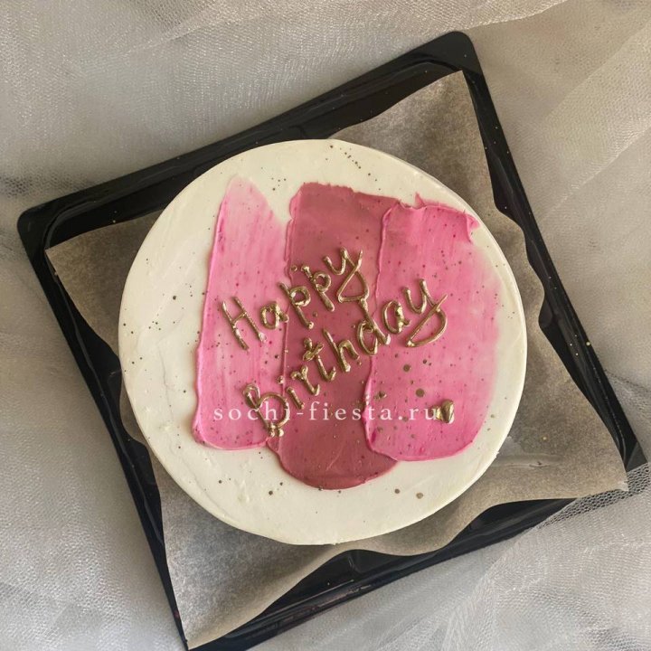 Бенто-торт "С днём рождения" пастель в Барнауле