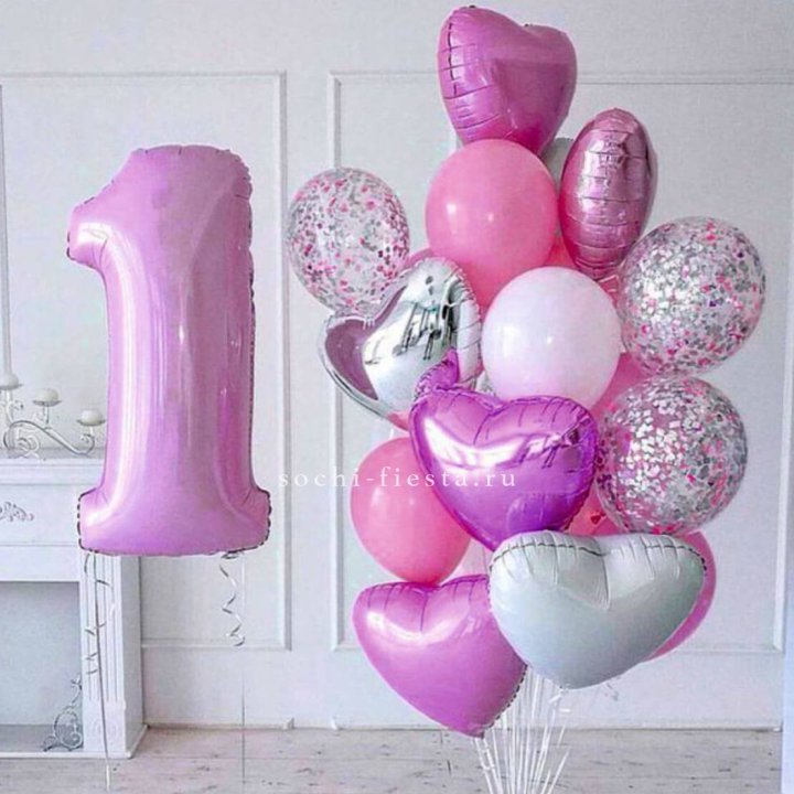 Набор шаров "С днем рождения" в Барнауле