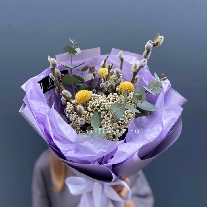 Букет с Вербой №1 в Барнауле