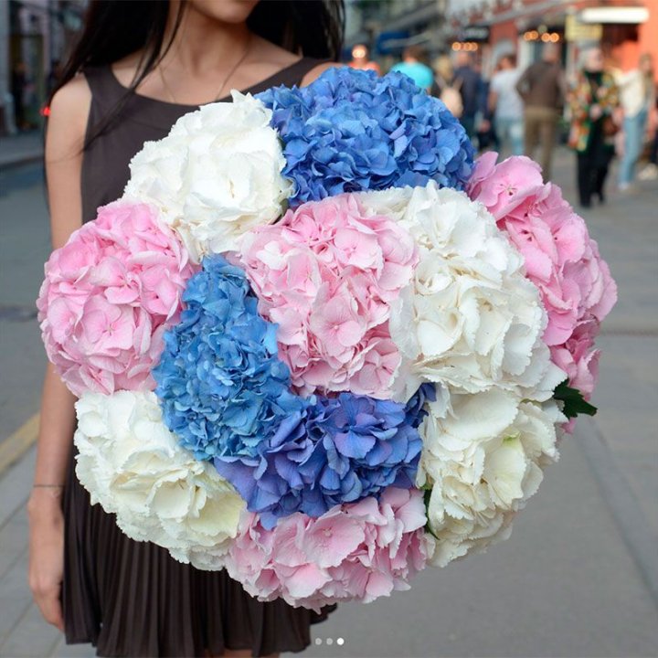 Букет гортензий "Инь-Янь" в Барнауле