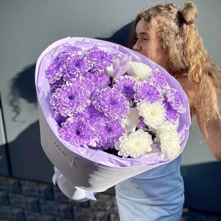  Букет хризантем "Сирена" в Барнауле