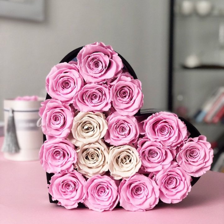 Сердце из роз в Барнауле