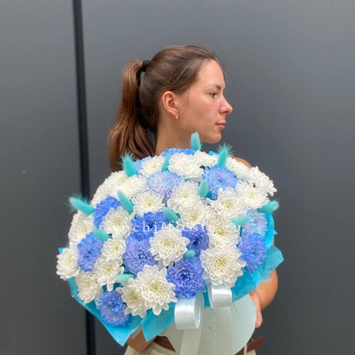  Коробочка  хризантем и лагуруса в Барнауле