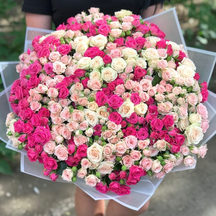 101 кустовая роза в Барнауле