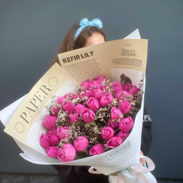 Пионовидные розы баблс №3 в Барнауле