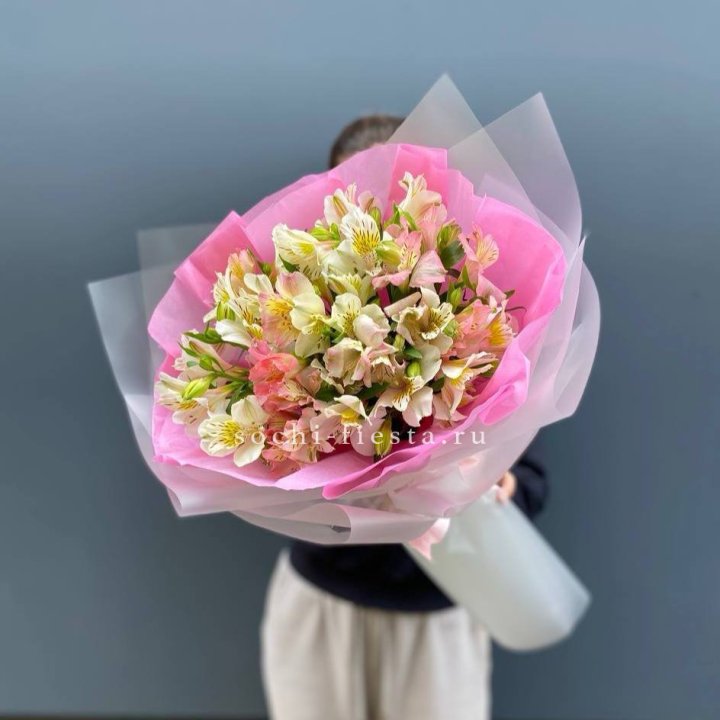 букет альстромерий "Черри" в Барнауле