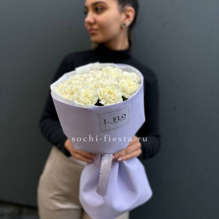 Букет белых диантусов в Барнауле