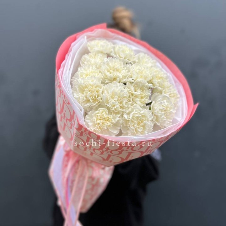 Белые диантусы №2 в Барнауле