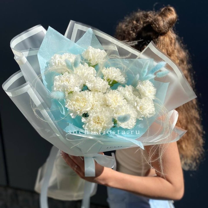 Воздушный букет из диантусов  в Барнауле