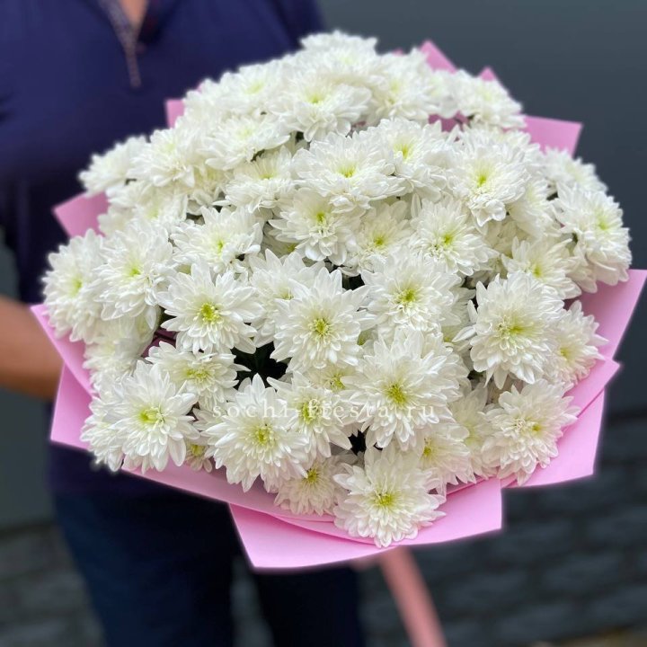  Букет 15 хризантем  в Барнауле