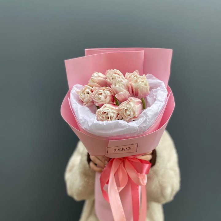 9 нежных тюльпанов в Барнауле