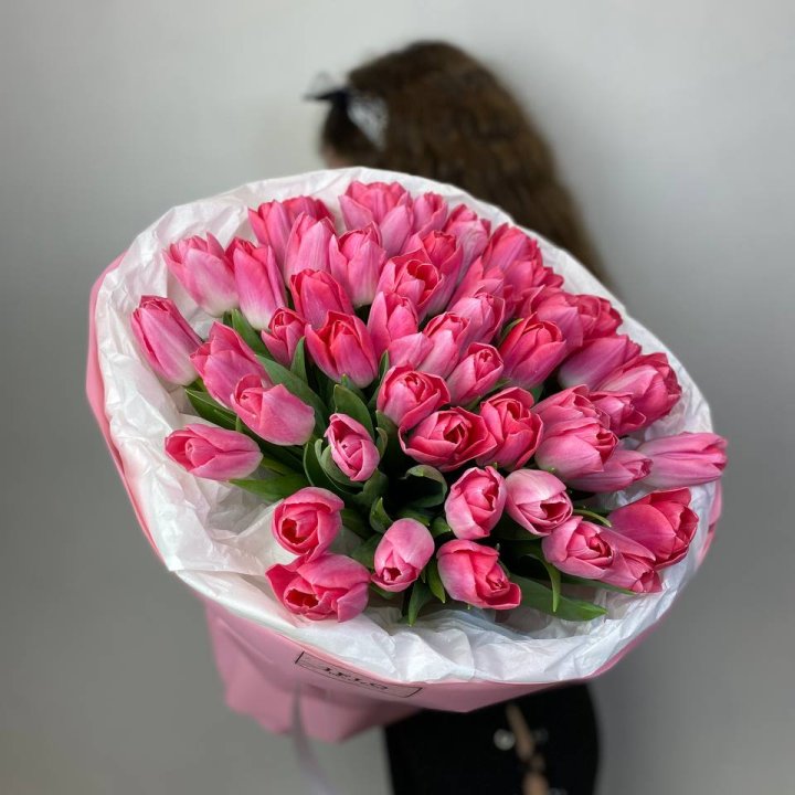 51 розовый тюльпан "Рози" в Барнауле