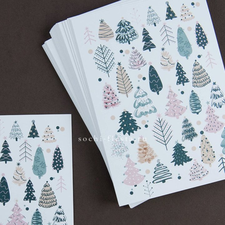 Открытка к букету "Елки" в Барнауле