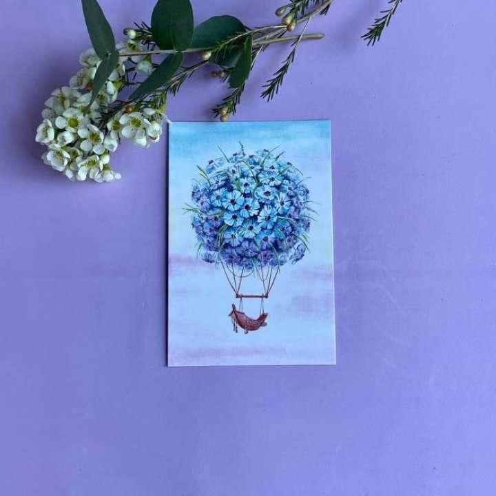 Открытка к букету "Флоростат" в Барнауле