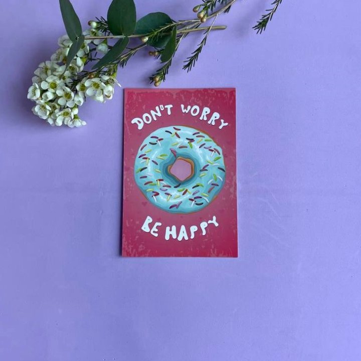 Открытка к букету "Не волнуйся..." в Барнауле