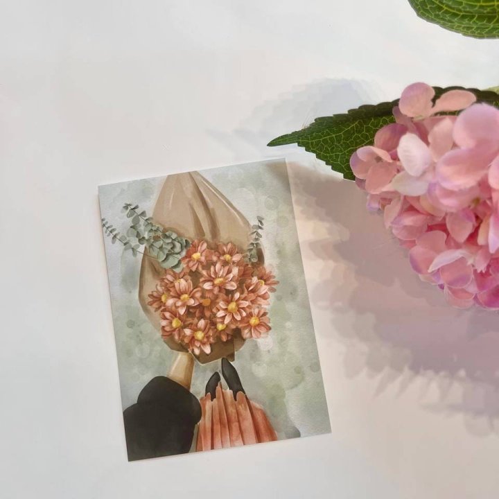 Открытка к букету "Букет" в Барнауле