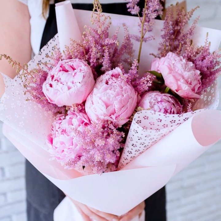 Букет пионов "Мелиса" в Барнауле