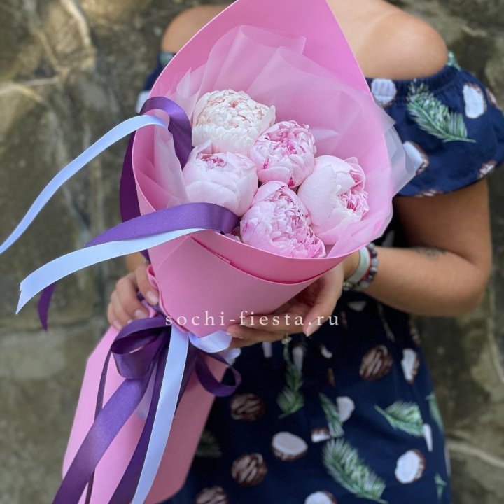 Букет пионов "НАЙ" в Барнауле