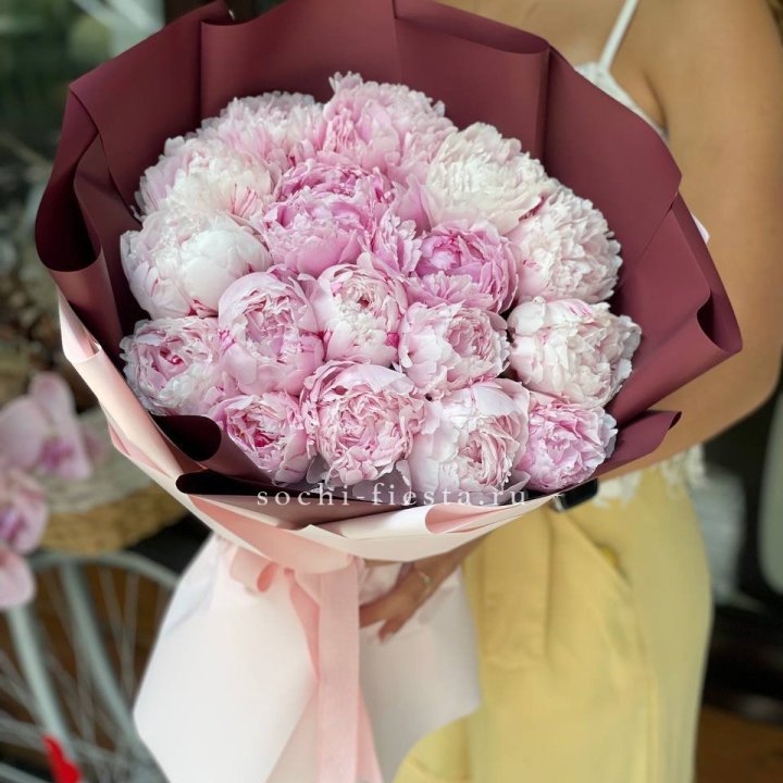 Букет с пионами №5 в Барнауле