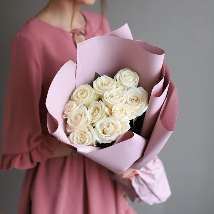 11 белых роз в Барнауле