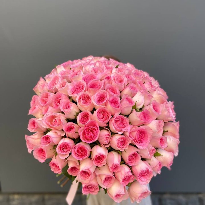 101 розовая роза в Барнауле