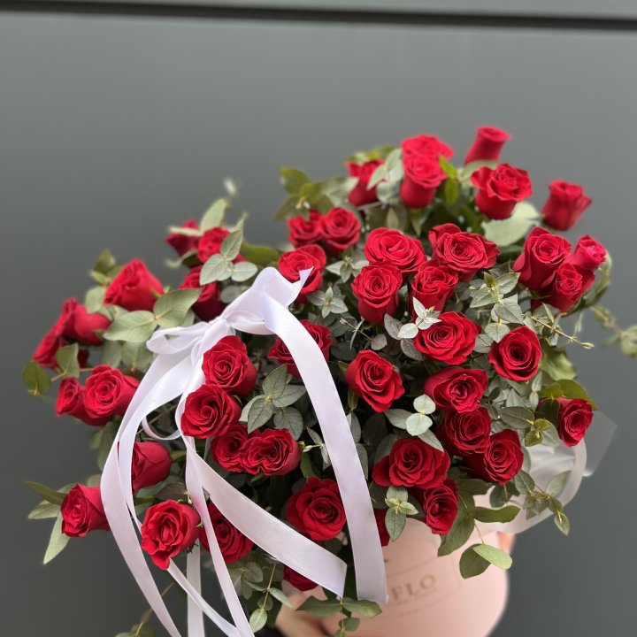 45 Красных роз в боксе "Сеньёрита" в Барнауле