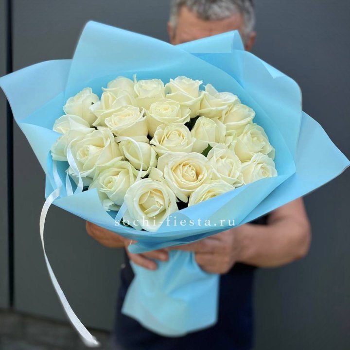 21 белая роза в Барнауле