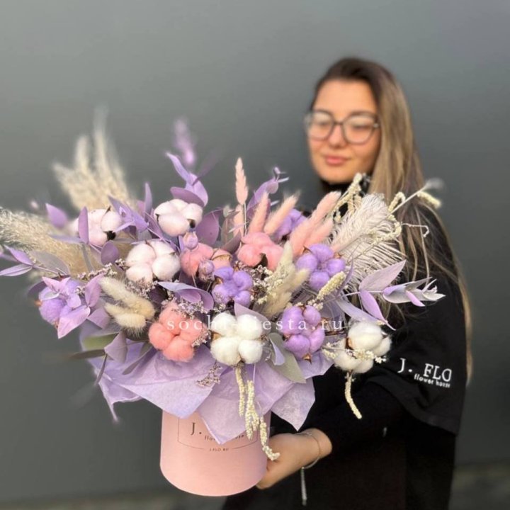 Авторский бокс с сухоцветами №4 в Барнауле