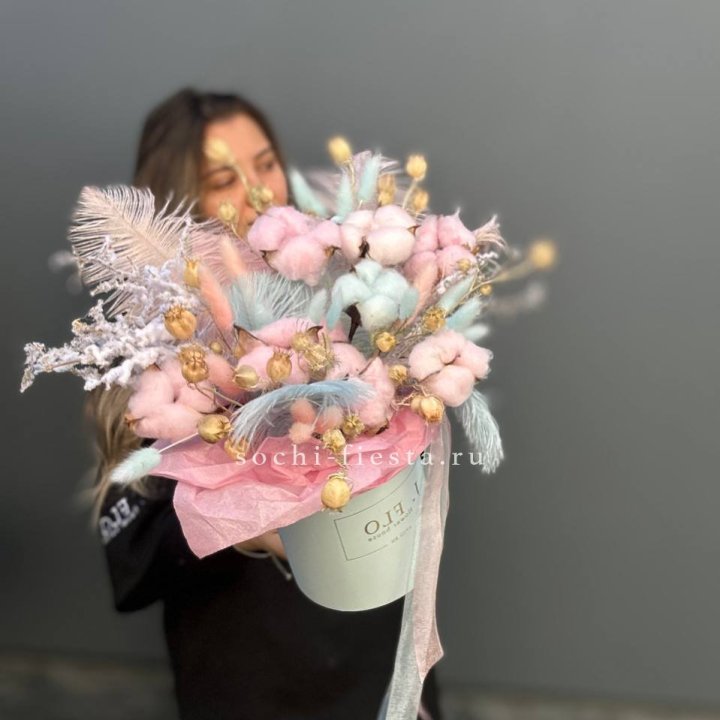 Авторский бокс с сухоцветами №2 в Барнауле