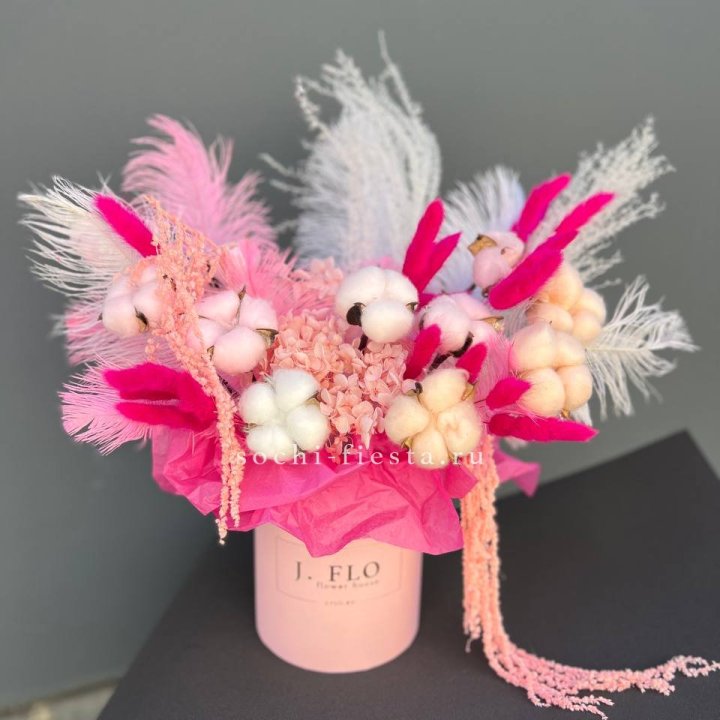 Авторский бокс с сухоцветами №1 в Барнауле