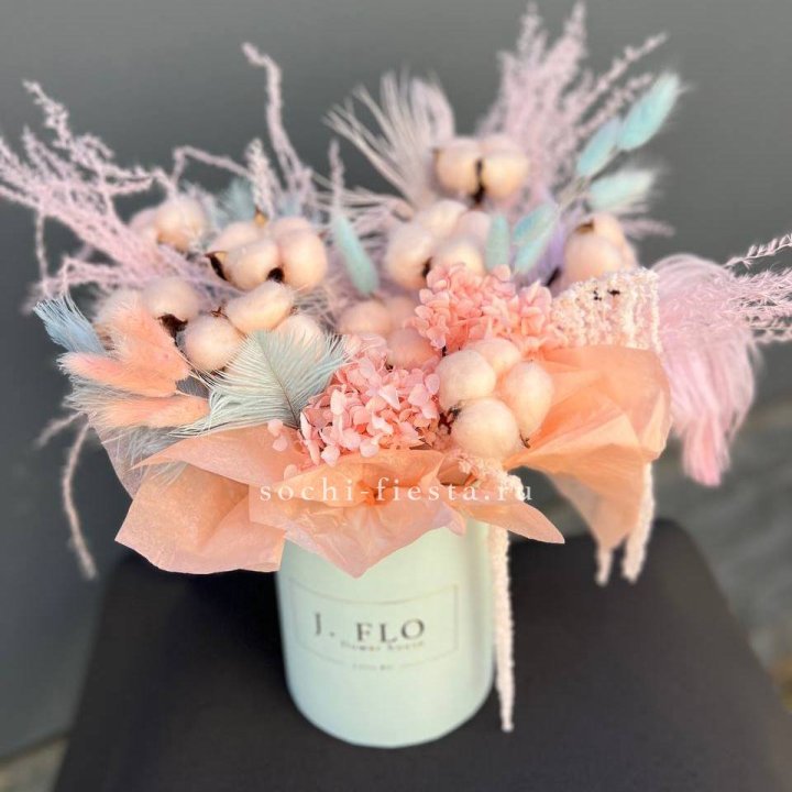 Авторский бокс с сухоцветами №3 в Барнауле