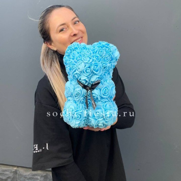 Игрушка медведь голубая в Барнауле