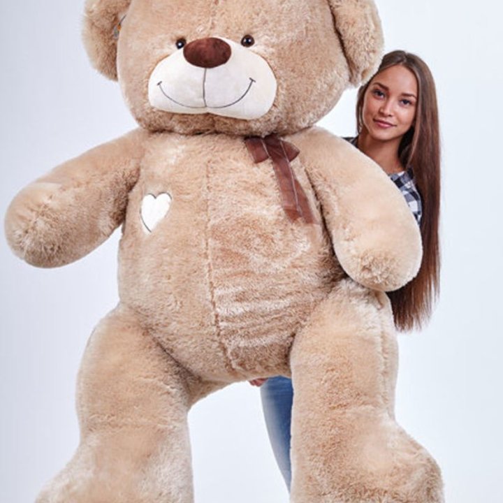 Бурый плюшевый мишка большой в Барнауле