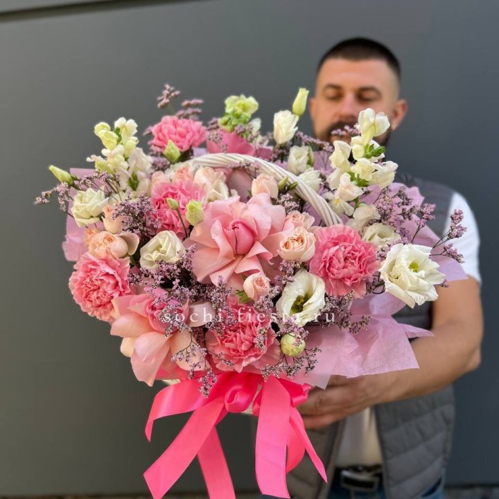 Цветочная корзина №1 в Барнауле